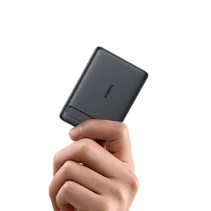 Baseus PicoGo AM31 Qi2 Ultra-Mini Magnetic Power Bank with Kickstand 5000mAh 20W - Black