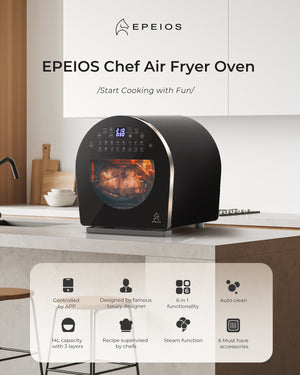 Epeios Chef Air Fryer Oven with Steam Function and APP Control