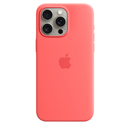 Apple iPhone 15 Pro Max Silicone Case with MagSafe - Guava