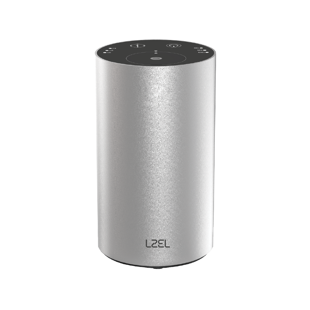 LZEL Aromavista Elite Mini Essential Diffuser Waterless Nebulizer Aroma Diffuser 2000mAh – Silver