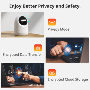 كاميرا SwitchBot Pan/Tilt بدقة 2K - بيضاء