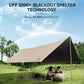 Naturehike Cloud Skies Awning Canopy Lite - Dark Brown Hexagon Vinyl-S (400*292)