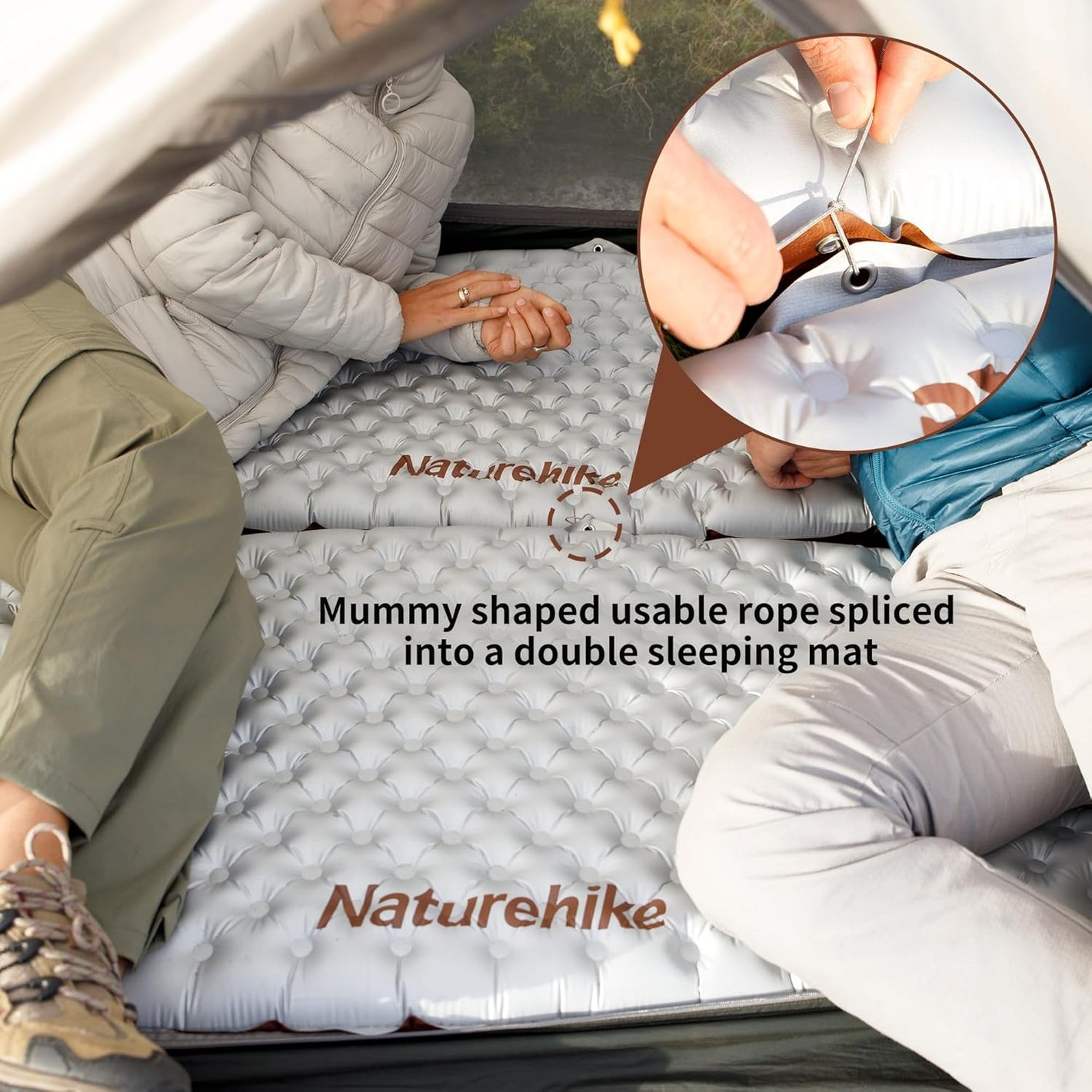Naturehike R5.8 Ultra light sleeping pad Mummy Small - Silvery