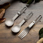 Naturehike Titanium alloy outdoor travel folding tableware - titanium-fork spoon
