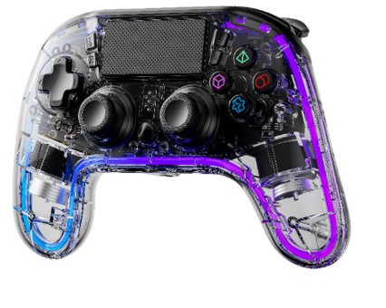 Porodo Gaming Crystal Shell PS4 Controller Clear