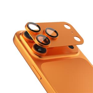 ASLI Armorlens Series Metal Tempered Camera Glass For iPhone 17 Pro Max  Orange