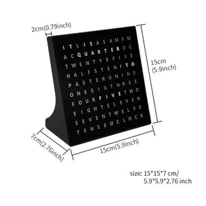 Cheetie Small LED Digital Tabletop Word Clock