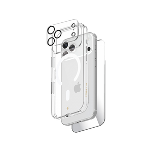 Smartix Ultraguard 3 in 1 Premium Bundle Pack for iPhone 17 Pro (Magnetic Clear Case+ Screen Protector + Camera Protector)