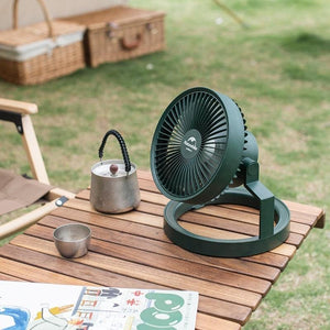 Naturehike Outdoor lighting electric fan - Forest Green