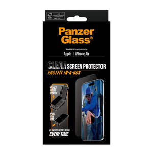 واقي شاشة PanzerGlass لهاتف iPhone 17 Air | تصميم فائق الاتساع مع أداة EasyAligner