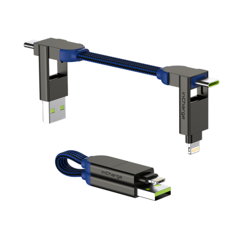 Rolling Square inCharge X 6 in 1 Cable - Blue