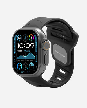 AULUMU A02 Offbeat Sport Band for Apple Watch 44/45/46/49mm - Black