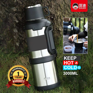 D. Kadi KD9103 Vacumm Bottle  3000ML-Silver