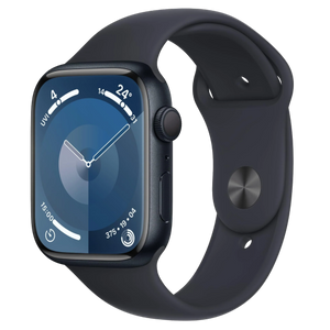 Apple Watch Series 9 GPS 45mm Midnight Aluminium Case with Midnight Sport Band - M/L