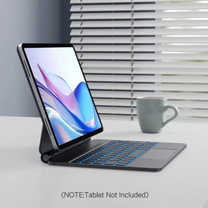 لوحة مفاتيح LZEL ZenKey Axon Series لجهاز iPad 10th مقاس 10.9 بوصة، تدعم العربية والإنجليزية - أسود