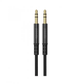 Porodo 3.5mm AUX Coiled Audio Cable Convenient Tangle-Free Design 1.2m/4ft - Black