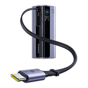 Baseus EnerGeek GR11 Power Bank 10000mAh 100W with Retractable Cable – Grey