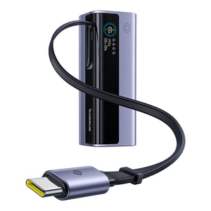 Baseus EnerGeek GR11 Power Bank with Retractable Cable 20000mAh 145W Space Grey