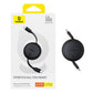 Baseus Free2Pull Mini Charging Cable USB-C to USB-C 60W 1m Cluster Black