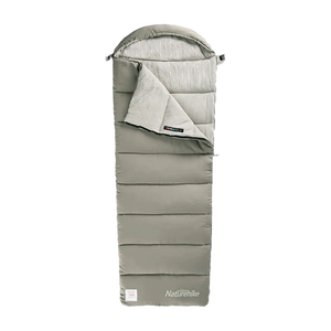 Naturehike Envelop washable cotton sleeping Bag with hood M300 - Green