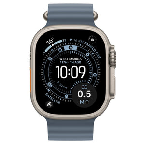 Apple Watch Ultra 3 GPS + Cellular 49mm Natural Titanium Case with Anchor Blue Ocean Band