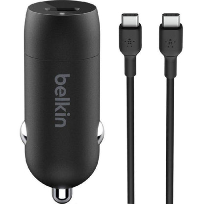 BELKIN 30W USB-C CAR CHARGER + USB-C TO USB-C CABLE