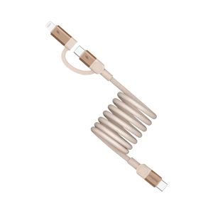 Momax Mag.link USB-C to C & Lightning Magnetic Cable 2m (Desert Titanium)