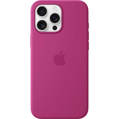 Apple iPhone 16 Pro Max Silicone Case with MagSafe - Fuchsia