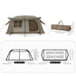 Naturehike Village 13 Automatic Tent 395x270x183 - Brown