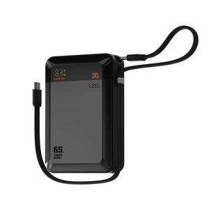 LZEL Zenoflex Charge+ Mini 20000mAh PD3.0 & QC3.0 65W USB-C Power Bank – Gray