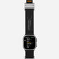 AULUMU A11 Mag Buckle Slim Band for Apple Watch 42/44/45/49mm - Classic Black and Silver Buckle