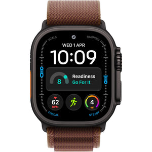 Apple Watch Ultra 4 GPS + Cellular 49mm Black Titanium Case with Burgundy Alpine Loop - M