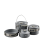 Naturehike Wild Trekkin Aluminium Alloy Pot Set - Dark Grey (4pcs)