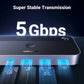 UGREEN CM662 USB 3.0 Switch 2-in-4 Switch + 2x USB-A Cable - Black