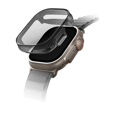 حافظة ساعة Uniq Garde Hybrid مع حماية شاشة 49 ملم - دخاني (رمادي ملون)