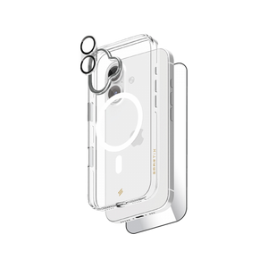 Smartix Ultraguard 3 in 1 Premium Bundle Pack for iPhone 17 (Magnetic Clear Case+ Screen Protector + Camera Protector)