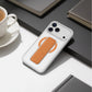 ASLI Magtrox Gravitas Magsafe Leather Grip Case For iPhone 17 Pro Orange