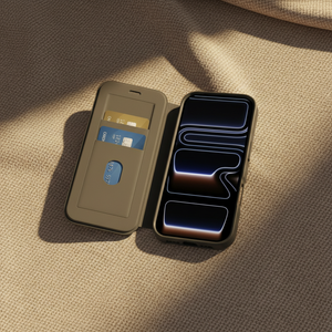 LZEL MagFlip Wallet Case for iPhone 17 Pro – Black