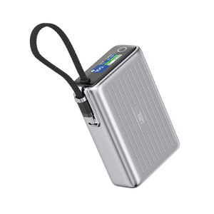 LZEL Neurode Sync 20000mAh PD3.0 & QC3.0 65W Built-in USB-C Power Bank – Silver