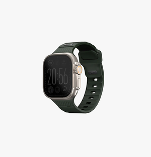 سوار مطاطي Uniq Stride Fkm لساعة Apple Watch مقاس 49/45/44/42 مم - أخضر طحلب 