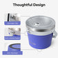 Buzio Insulated Ice Bucket 7L with Lid Scoop Tongs and 2 Cups - Purple