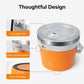 Buzio Insulated Ice Bucket 7L with Lid Scoop Tongs and 2 Cups - Orange