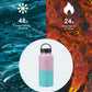 Buzio Trio Series Water Bottle with 3 Lids and Sleeve 1L - Pink Green