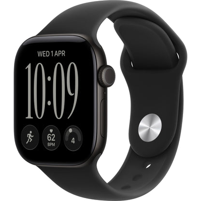 Apple Watch Series 12 Wifi 42mm Black Aluminium Case with Black Sport Band - S/M