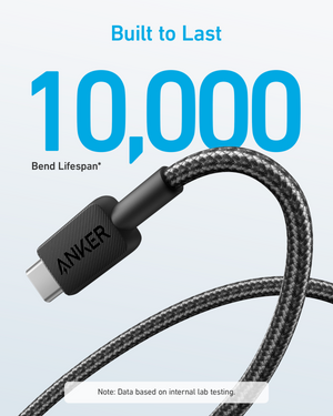 Anker 322 USB-A to USB-C Cable Braided (1.8m/6ft) -Black