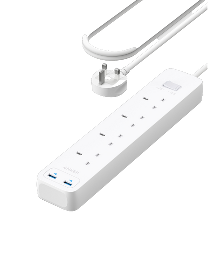 Anker 322 USB Power Strip  4 in 1 - White