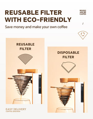 iCafilas Easy Delivery Coffee Brewer - Brown