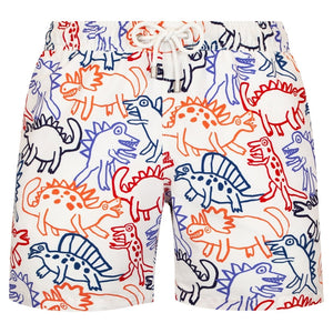 Arthus Mid-Length Swim Shorts Colourful Dino