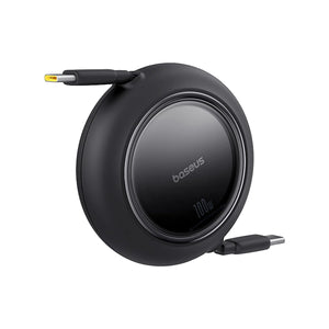 Baseus Free2Pull Mini 1.5m USB-C to USB-C 100W Retractable Cable – Black