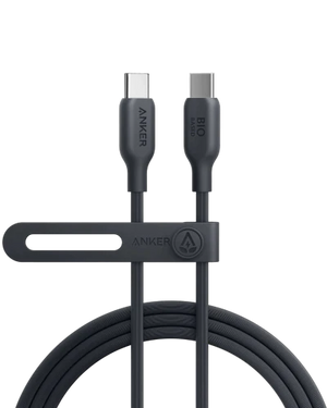 كابل أنكر 544 USB-C إلى USB-C 140 وات (قائم على الحياة) (0.9 م/3 قدم) - أسود